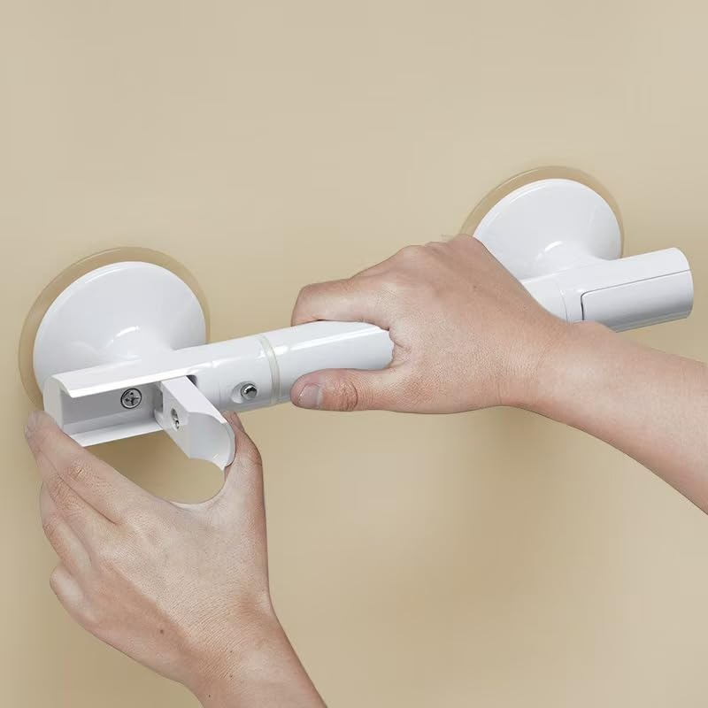 Portable Vacuum Suction Cup handrail, Adjustable handrail for bathrooms and Stairs Without Drilling, Safety assistive Handle for The Elderly at Home, Easy to Move.