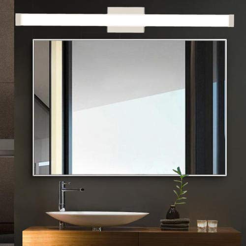 Bathroom Vanity Light Brushed Nickel Square LED 24 inch 14W 4000K Natural White Light Wall Bar Lighting Fixtures Over Mirror (Brushed Nickel, 40in) - color: Brushed Nickel, size: 40in