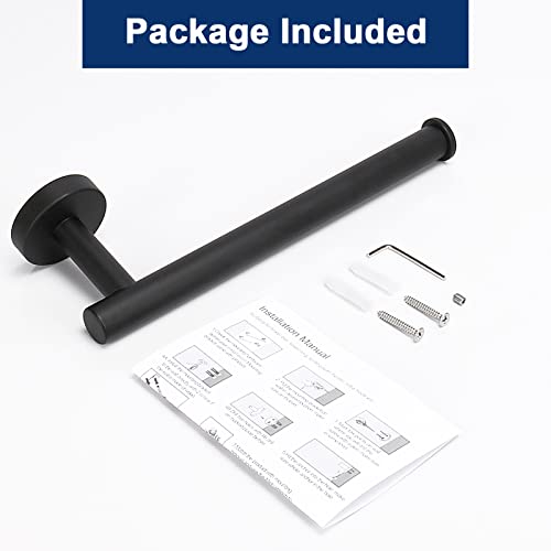 NearMoon Hand Towel Holder/Towel Ring, Thicken Stainless Steel Hand Towel Bar for Bathroom, Rustproof Wall Mounted Towel Rack, Contemporary Style Bath Accessories, 9 Inch (1 Pack, Matte Black) - color: Matte Black