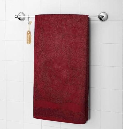 Luxury Bath Towels Set of 4 (27” x 54”) | Towels for Bathroom | Super Soft | Highly Absorbent Towels for Home, Spa, Gym (Burgundy) - color: Burgundy