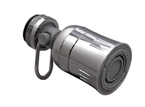 Niagara Conservation 2-Spray with 1.5 GPM 1.3-in. Pressure-Compensating Dual-Spray Faucet Aerator in Chrome | Kitchen Sink Aerator with Water Conserving Pause Valve for Home Improvement