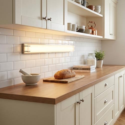 URSOLA LED Bathroom Light Fixtures Over Mirror 32” Vanity Light with Milky White Lampshade 4000K Daylight Chrome Finishing Bath Bar (Chrome) - color: Chrome, size: 32inch
