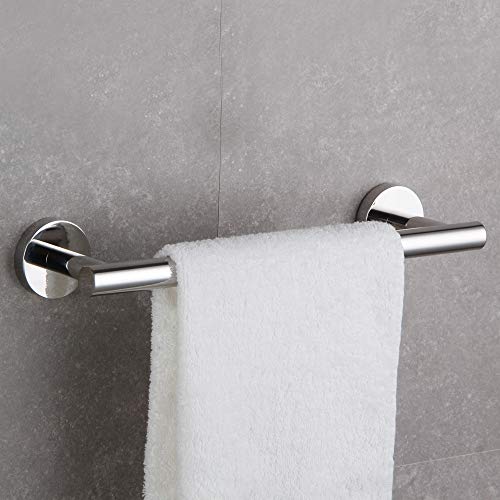 GERZ 12-Inch Hand Towel Holder Modern Towel Ring Hand Towel Bar Towel Hanger Wall Mount, Polished Finish AG1101C30.5-JG - color: Chrome, size: 12 Inch (Pack of 1)