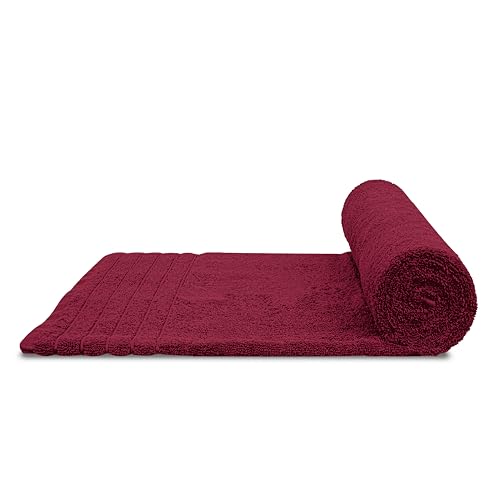 2 Piece Extra Large Bath Sheets 35 x 70 Inches, Burgundy | 100% Cotton, Larger & Lighter Weight, Quicker to Dry, Super Soft & Absorbent, Oversized Bath Towels - color: Burgundy