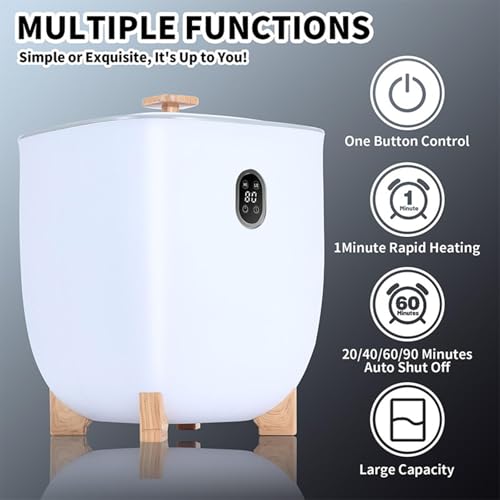 Towel Heating Bucket, Large Capacity, Uniform Heating, One-Button Control, Convenient Timing for a Warm and Comfortable Experience at Home or Spa