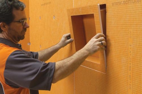 Schluter KERDI-Board-SN Shower Niche - Waterproof and Ready-to-Tile, Easy Installation - 12" x 20" - KB12SN305508AF