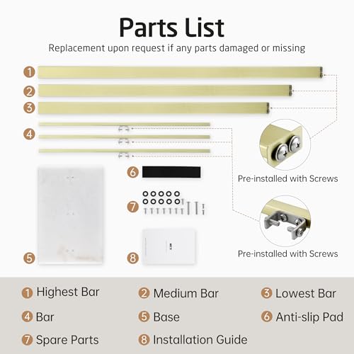 KES 3-Tier Freestanding Towel Rack with Marble Base, 36" Tall, Brushed Gold | Weighted Base Prevents Tipping, Anti-Slip Pads, No-Drill Assembly, Fits Bath Sheets And Hand Towels, For Humid Bathrooms - color: Gold