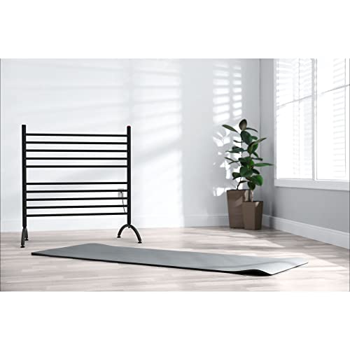 33 in. Solo Freestanding Towel Warmer, Matte Black - color: Matte Black
