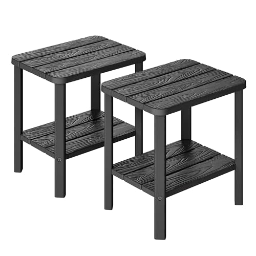 NUNU LAB Waterproof Shower Bench for Inside Shower 2 Pack, HDPE Shower Stool with Storage Shelf, SPA Bathroom Seat Chair for Indoor or Outdoor, Lightweight and Stable - size: 2 Pack