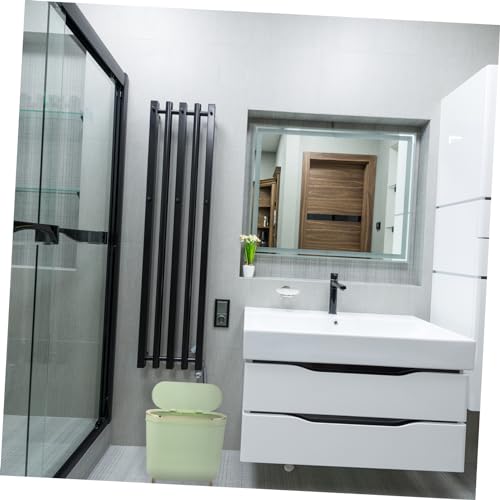 Alipis Sleek Slim Trash Can with Lid for Bathroom Bedroom and Kitchen Stylish Narrow Waste Basket for Spaces Odor-Blocking Design Easy to Clean for Home Decor