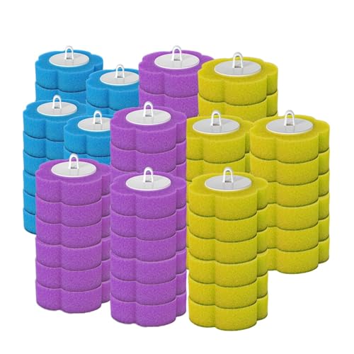 72 Count Disposable Toilet Bowl Wand Refills | Compatible KIRIKIT B0CJPSZT9Y Wand (B0DZHDFSK3,B0GY1JXDBG),Built-in cleaner, click-discard, stick-on, no-wash sinks/tiles - color: 72 Refills