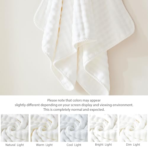 COZYART Lint Free 8 Pcs Bathroom Towels Set Ultra Soft Microfiber White | Fluffy, Thick, Highly Absorbent, Fast Dry, No Shedding, No Pilling, Fade Resistant, Durable, Long-lasting - color: White