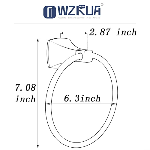 Hand Towel Holder for Bathroom Kitchen Brushed Nickel Towel Ring Towel Hanger Stainless Steel and Zinc Alloy Wall Mount - color: Brushed Nickel