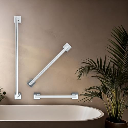 Gatco 664C Glam Too 36" L Grab Bar, Chrome/ADA Compliant Stainless Steel Safety Grab Bar for Bathroom - color: Chrome, size: 36 Inch