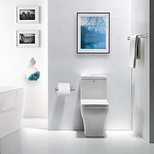 Tudoccy 5-Pieces Bathroom Hardware Set Brushed Nickel SUS304 Stainless Steel Round Wall Mounted - Includes 24" Hand Towel Bar, Toilet Paper Holder, 3 Robe Towel Hooks, Bathroom Accessories Kit | Includes hand towel bar, toilet paper holder, 3 robe hooks;