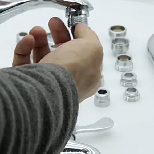 7pcs Faucet Adapter Kit With Male Junior Adapter Female 3/4”-27T