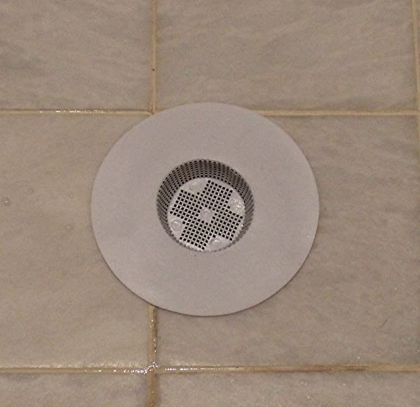 2 Pack Rubber Hair Catcher for Shower & Bathtub Drains – Flexible Drain Cover Strainer Hair Stopper Trap, Sits Securely on Top (No Suction Needed), Reusable & Easy to Clean