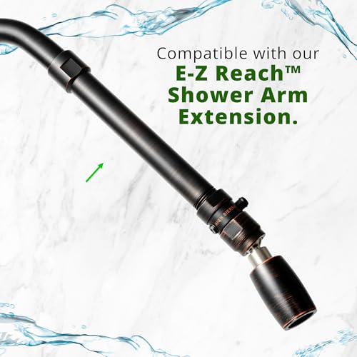 High Sierra® - CLASSIC™ Solid Lead-Free Metal 1.5 GPM Award Winning. Ultra Low Flow Shower Head with Trickle Valve. Patented Nozzle Never Clogs - Oil Rubbed Bronze Finish - color: Oil Rubbed Bronze, size: 1.5 GPM