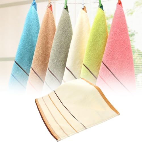 Cotton Fingertip Towels, Decorative Terry Bathroom Towels, Extra-Absorbent Soft, (6 Set)