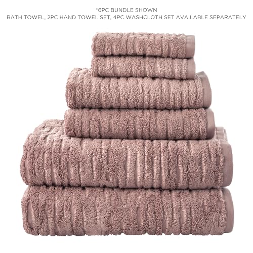 SKL Home CloudSoft Cotton Luxury 4 Pc Bath Towel Set, Clay - color: Clay, style: Bath Towels (Set of 4)