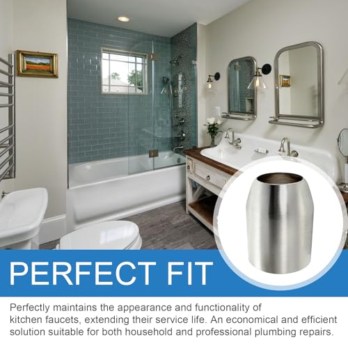 Escutcheon Cap Set, Faucet Trim Cover Replacement for M907050-0020A Chrome | Polished Chrome, Durable Faucet Trim Cover for Bathroom & Kitchen Sink