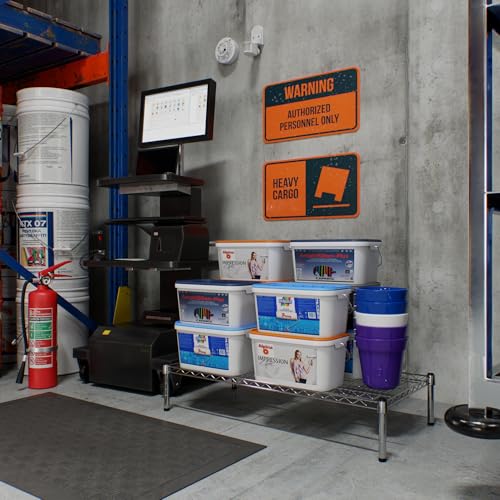 21" Deep x 42" Wide x 8" Height Wire Shelving Kit | 1-Tier | NSF Commercial Storage Rack Unit - size: 21" Deep x 42" Wide