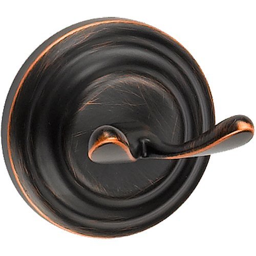 Designers Impressions® 800 Series Oil Rubbed Bronze Double Robe Hook - color: Oil Rubbed Bronze, style: Robe Hook