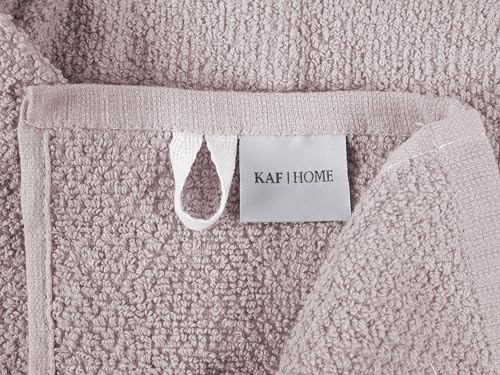 KAF Home Set of 4 Deluxe Popcorn Terry Kitchen Towels | 20 x 30 Inches | 100% Cotton Kitchen Dish Towels (Lilac) - color: Lilac
