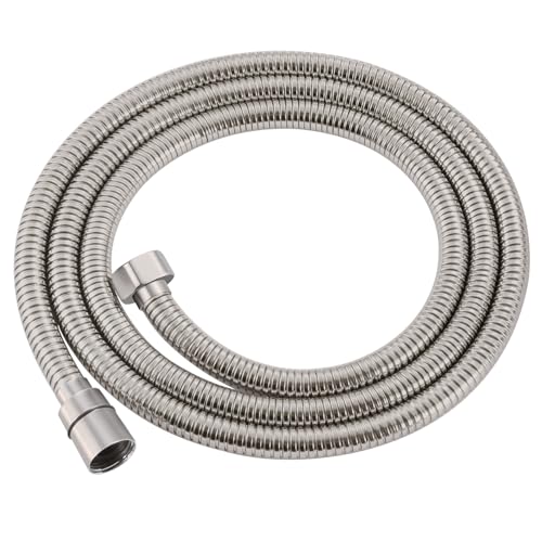 71 Inch Metal Shower Head Hose, Bathroom Handheld Shower Head Extra Long Hose Extension, Anti-Twist Flexible - Brushed Nickel - color: Brushed Nickel