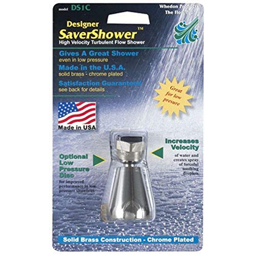 Designer Saver Shower high velocity shower head in chrome