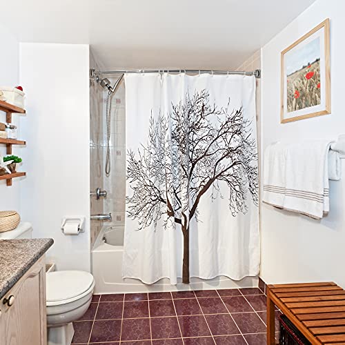 Curved Shower Curtain Rod, 42-72 inches (2-Pack) Extra Wide Round Shower Curtain Rod Adjustable, Rust Proof Curved Shower Rod for Bathroom, Premium Stainless Steel, Need to Drill Silver - color: Silver, size: 42-72 inches (2-Pack)