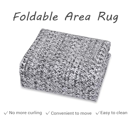 Printed Washable Rugs Runner Rug 2x8 Rug for Living Room Bathroom Rugs Modern Imitation Braided Bedroom Rug Non Slip Geometric Area Rug Kitchen Rugs Stain Resistant Carpet 2'x8' Light Grey - color: Light Grey, size: 2' x 8' (Runner)