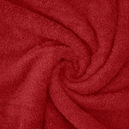 DAN RIVER 2 Pack Bath Sheets Extra Large 35x70, Large Bath Towels for Adults, XL Oversized Heavy Duty Towel Set, 600 GSM 100% Ring Spun Cotton, Soft Quick Dry, Red - color: Red