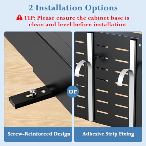 Aisslro Under Sink Organizer, 2 Tier Pull Out Cabinet Organizer, Expandable & Adjustable Slide Out Shelf 13.2''–20.3'', Under Sink Storage for Kitchen Bathroom Laundry Cabinet Storage, Black - size: Small