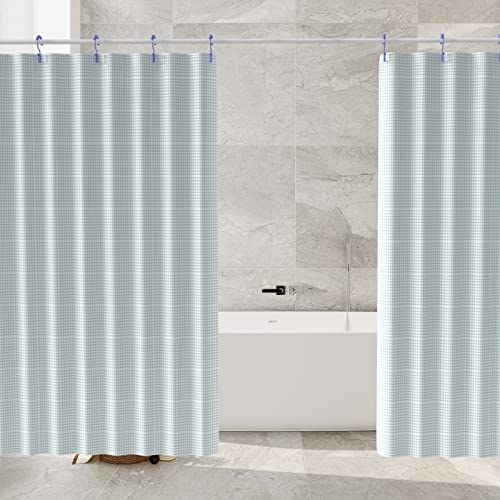 Shower Curtain Hooks, Goowin Shower Curtain Rings, Stainless Steel Shower Curtain Hooks Rust Proof Free Sliding Double Shower Hooks for Curtain, Shower Curtains & Liners (Purple) - color: Purple