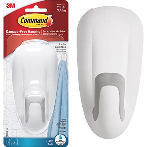 Command Bathroom Adhesive Hook with Adhesive