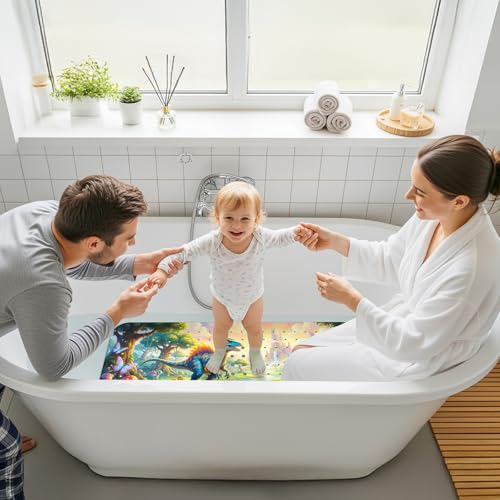 Upgrade Cartoon Baby Bath Mat Non Slip - 40"x16" Extra Long Bathtub Mat for Baby Eco Friendly Durable Bath Mat for Tub Non Slip Kids Tub Mat with Suction Cups, Machine Washable and No Fading, Dinosaur - color: G-dinosaur-3