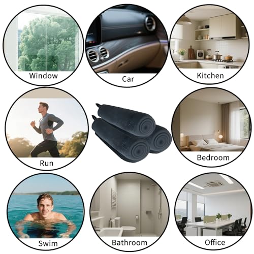 3 PCS Shiny Bath Drying Towel, Super Absorbent Bath Drying Towels Microfiber Cleaning Cloths for Shower Cars House Kitchen Camping, 15.75 x 11.8 Inch