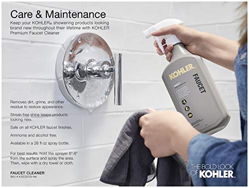 KOHLER K76471-G-BL Awaken 1.75 GPM Retrofit Shower - Includes Shower Head, Hand Shower, Slide Bar and Hose, Matte Black - color: Matte Black