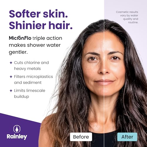 Bossa Shower Filter - Hard Water, Dry Skin & Frizzy Hair, Chrome | Softer skin and shinier hair within a few washes. Fits inline behind any head and traps chlorine and heavy metals.