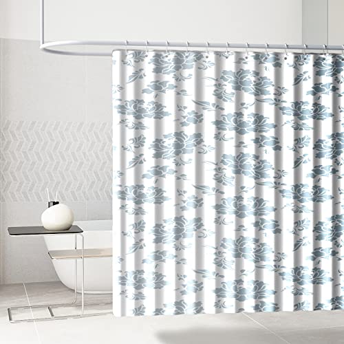 Shower Curtain Rings, SUTINE Shower Curtain Hooks, Stainless Steel Sliver Shower Curtain Hooks Rust Proof, Easy Sliding Double Shower Hooks for Shower Curtains & Liners, 12 Pcs (Chrome) - color: Chrome