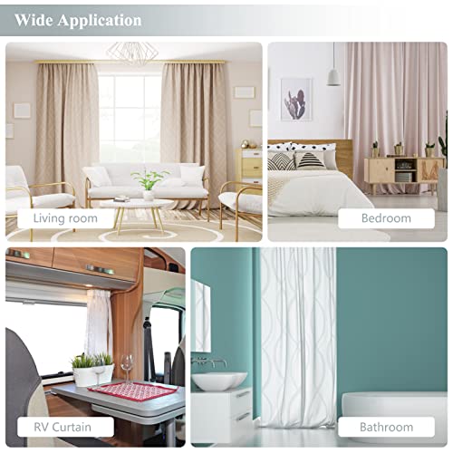 Ceiling Curtain Track Flexible Bendable Curtain Track Ceiling Wall Mount 14FT Curved Sliding Curtain Track Rail System Room Divider Ceiling Track for Curtains, Bay Window, RV - color: White, size: 14Ft