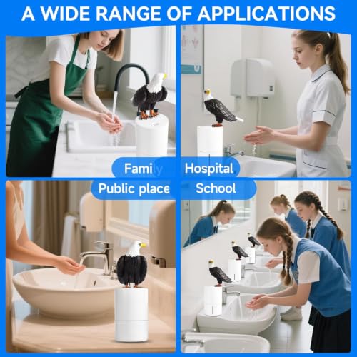 Bald Eagle Automatic Foam Soap Dispenser for Bathroom Kitchen - color: Bald Eagle