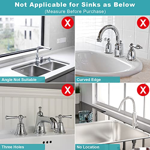30 Inch Kitchen Sink Splash Guard, Large Size Faucet Mat for Kitchen Sink, Longer Silicone Faucet Handle Drip Catcher Tray for Kitchen Countertop, Bathroom, Farmhouse