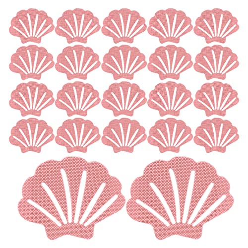 Bathtub Stickers Non Slip, Shell Shaped Tubs Safety Shower Treads, Adhesive Sticker for Bathroom Bathtub, Shower Floor,Pink(12Pcs) - color: Pink