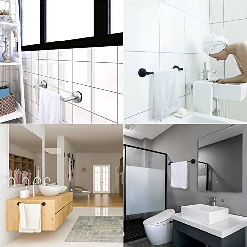 DGYB Suction Cup Towel Bar for Bathroom 17 Inch Matte Black Towel Holder Stainless Steel Premium Kitchen Towel Rack Wall Mounted - color: 17in Matte Black