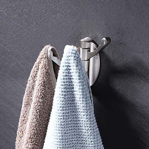 KES KES 13.8 Inch Swivel Towel Rack Brushed Toilet Paper Holder Coat Hook with Multi Three Foldable Arms, A2102S4-2+A2175S12-2-SL+A5060-2-SL