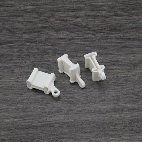 Create idea 8PCS White Curtain Rail End Stops Curtain Track Fittings End Caps for Bendable Curved Curtain Track Siding Ceiling Wall Mount Curtain Rail Ends Cap
