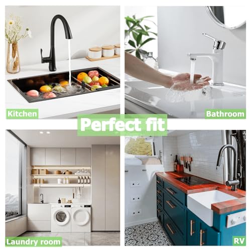 Silicone Draining Mat for Kitchen Sink, Sink Splash Guard, 9.6″ Faucet Mat + 9.8″ Kitchen Sink Soap Tray, Faucet Absorbent for Bathroom, Sink Protectors Behind Sink Water Catcher