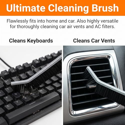 4Pcs Hard Bristle Crevice Cleaning Brush Grout Scrub Brushes Multifunctional Small Cleaning Tool House Deep Cleaninng Supplies for Bathroom Shower Kitchen Tile Window Narrow Spaces Sink Home Essential